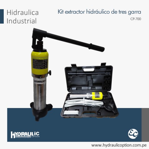 Kit extractor hidraulico de tres garras cp700 - Hydraulic Option